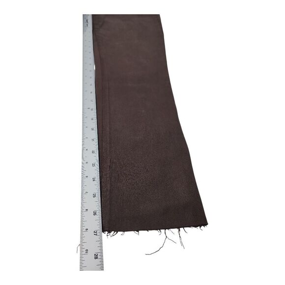 Frank & Eileen Cork High Waist Straight Leg Jeans Sz 27 Chocolate Brown Raw Hem - Picture 5 of 12